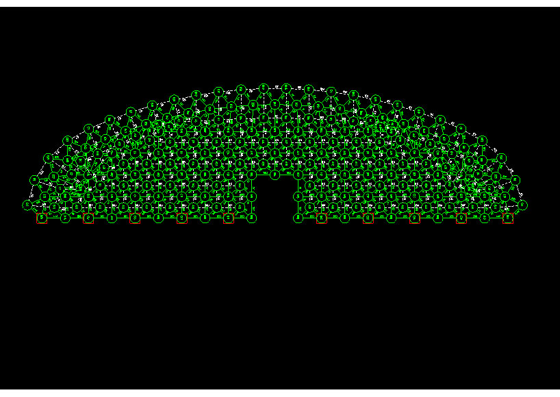 太原锡林浩特91跨，1000米长干煤棚网架设计